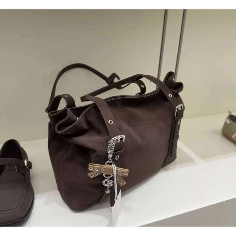 TAURUSCIAGA Suede Large Capacity Commuter Tote Shoulder Handbag Underarm Bag Soft And Durable Noble Temperament Bag