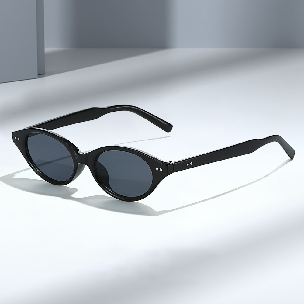 25 new models of foreign trade anti-blue light sunglasses, flat lenses, personalized oval shape, UV protection, fashionable