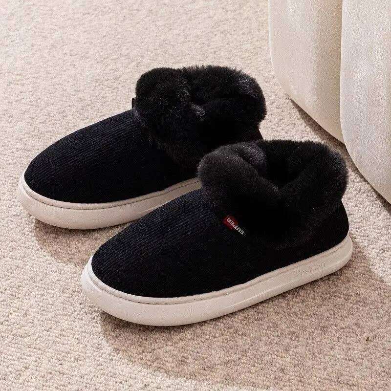Fashion Women's Winter Slippers Indoor and Outdoor Warmth Anti-slip Comfort Thick Sole Casual Couple Home Shoes Snow Boots