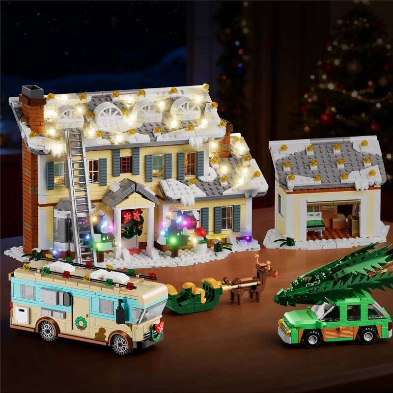 1958PCS Vacation House Building Blocks Toys Sets Holiday Decorative Ornaments Bricks For Kids Adult Christmas Gifts Z260306