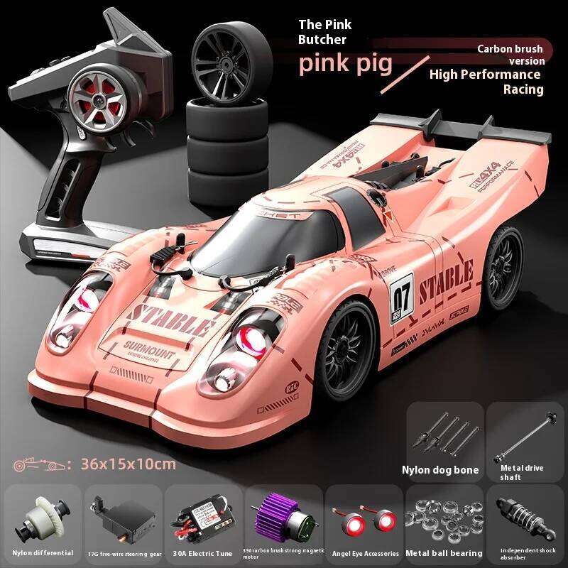 New Arrival High-Speed RC Drift 1:16 Scale Gliding Racing Toy With Light Brushed Remote Control Four-Wheel Drive Model Car C260305