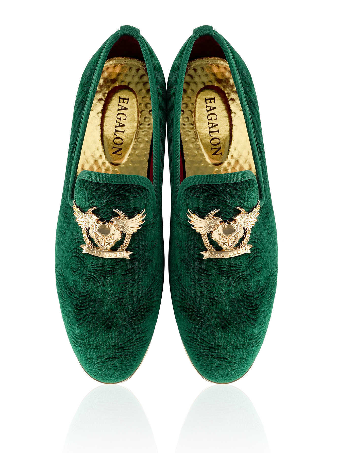 Nxy Brand Diamond-studded Splicing Designer Loafers Green Luxury Loafer Interior Shoes Toe Smooth Upper Business Shoes Waxed Finishing Shoes