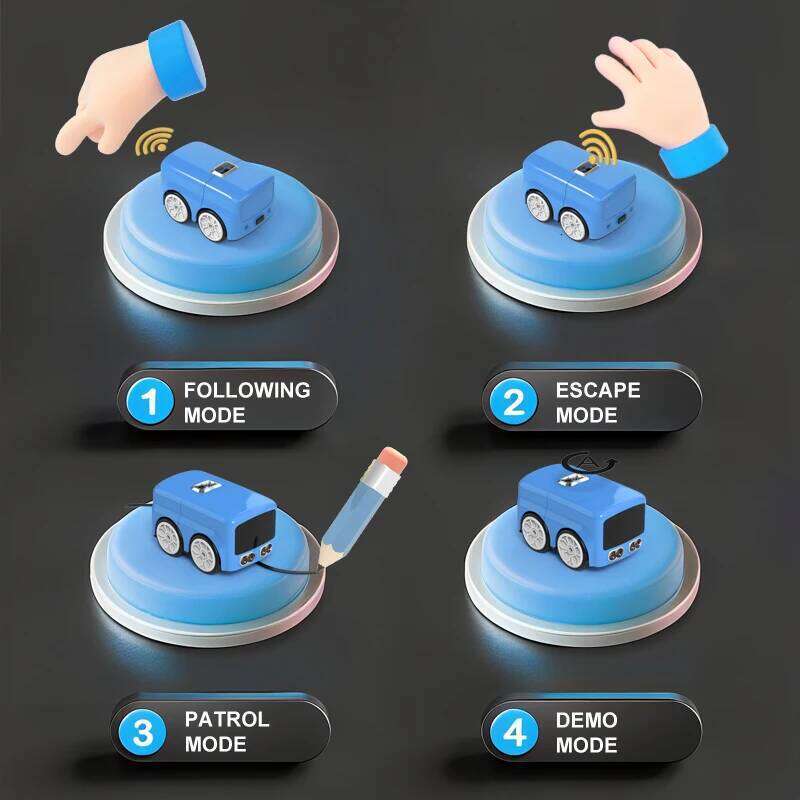 Gesture Induction RC Mini Bus Magic Intelligent Remote Control Cartoon Car Senior Smart Electric Vehicle ChildrenToy C260305