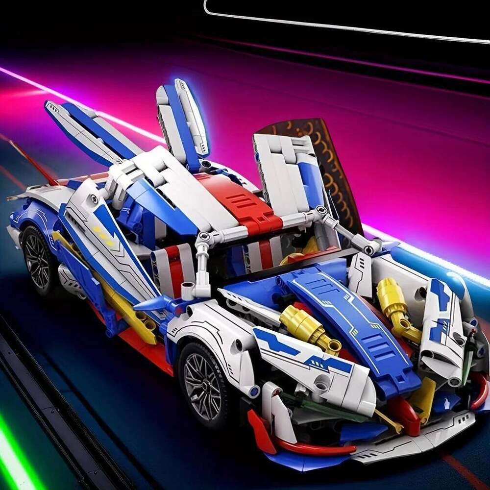 Supercar building block set, helios racing car model, perfect gift for birthday, Christmas, Halloween, New Year party Z260306