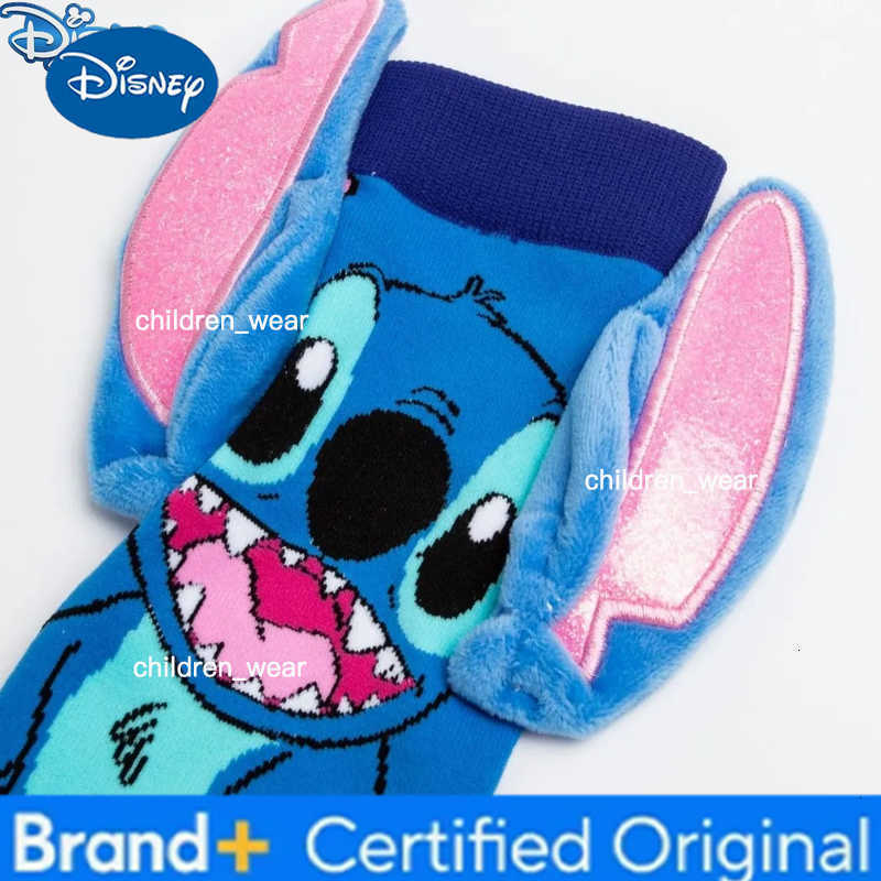 Disney Cartoon Four Seasons Warm Socks Trendy Colorful Stitch Socks Trendy Childrens Long Socks H260306