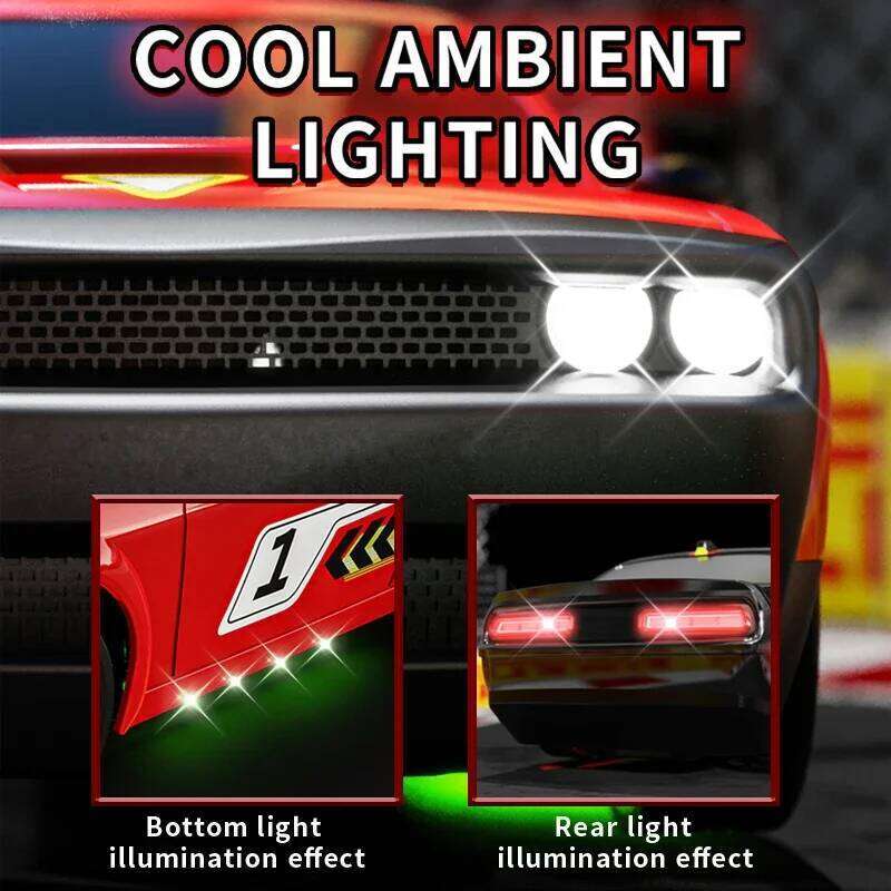 KF27 2.4G RC Drift With LED Light 1/20 4WD Radio Remote Control Car 4x4 High Speed Professional Racing Vehicle Toys For Kid C260305