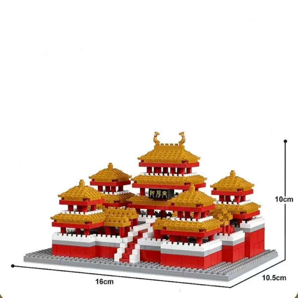 Yellow Crane Tower Miniature Building Blocks Chinese Architecture Model Educational DIY Toy Gift for Kids Adults Z260306