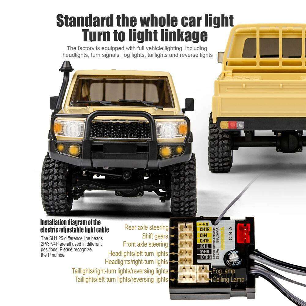 1/18 UCX1801 PRO RC Car LC79 2.4G 4WD Off-Road Pickup Brushless Simulation Truck Electric Remote Control Cars Model Toy Gift C260305