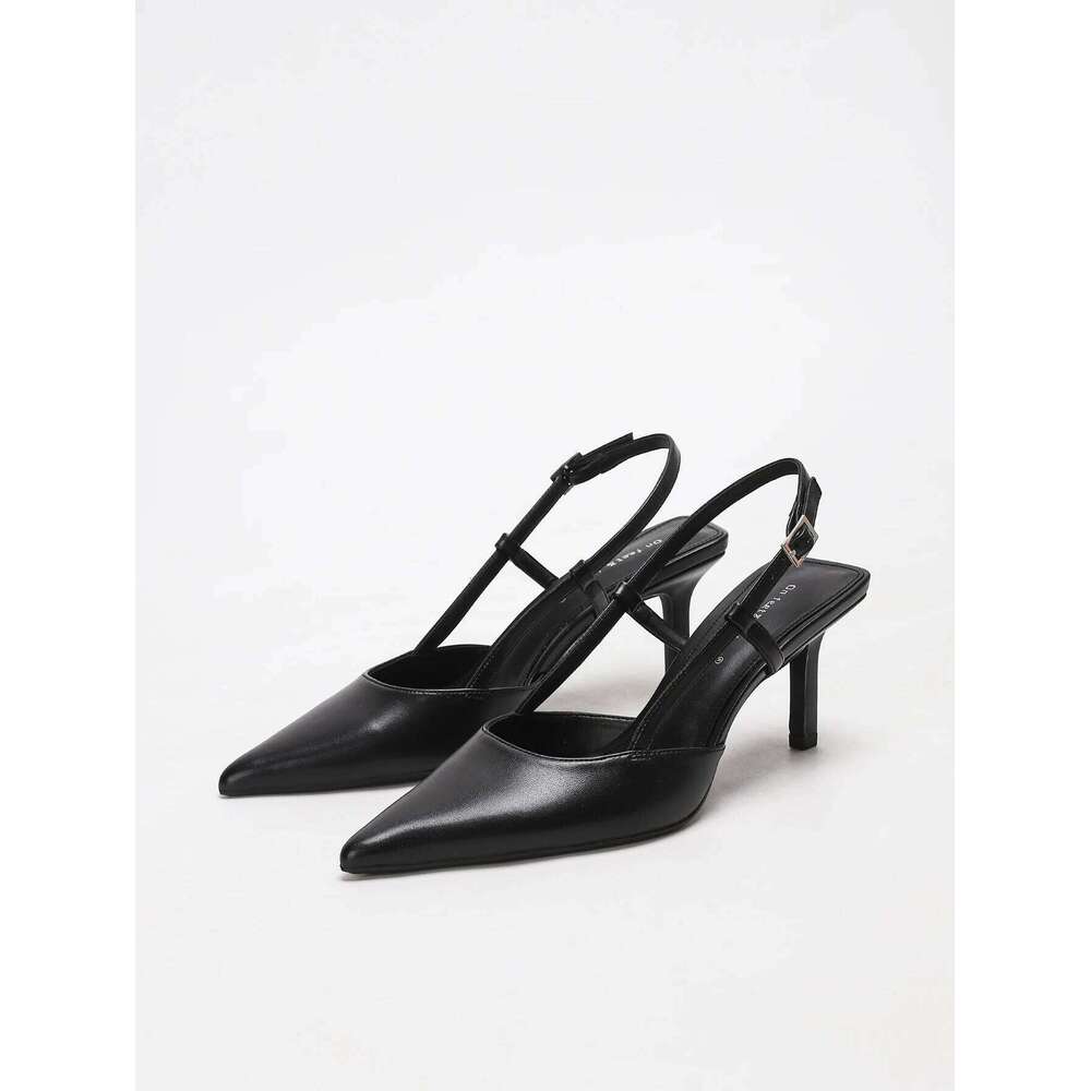 Fashionable elegant women's shallow pointed-toe heels, comfortable, simple and versatile slim high heels.