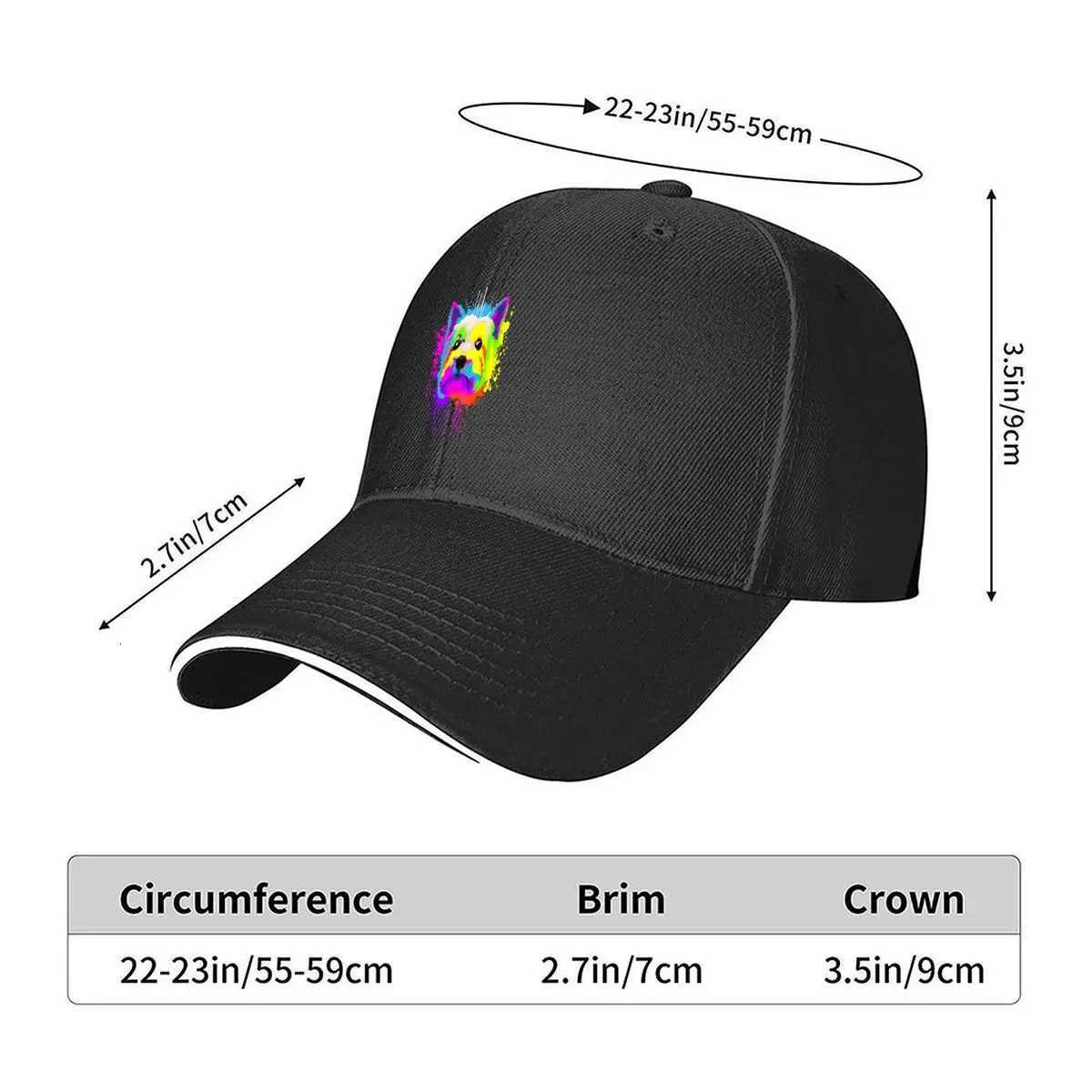 Colorful Dog Pet Pop - Art Style Sand Baseball Cap S260306