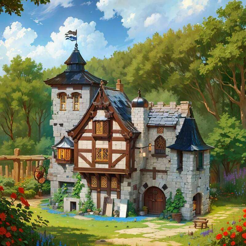 6640PCS Medieval Jungle Building Blocks Forest Castle Model Bricks Desktop Decoration DIY Toys For Kids Holiday Gifts Z260305