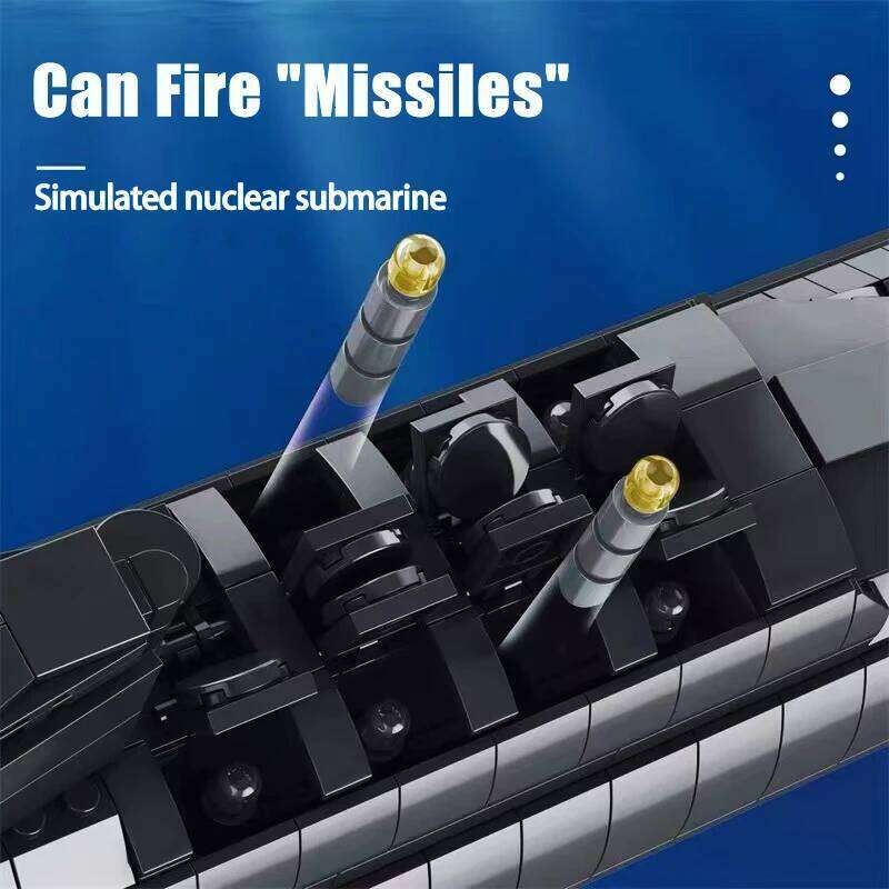 Military Large The type 094 Strategic Nuclear Submarine Building Blocks Model MOC Bricks Arms Warship Sets Kids Toys Boys Gifts Z260306
