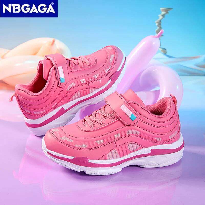 Cute Girls Sport Running Shoes Anti slip Lightweight Outdoor Kids Tennis School Children Comfortable Walking Sneakers 26Y0304