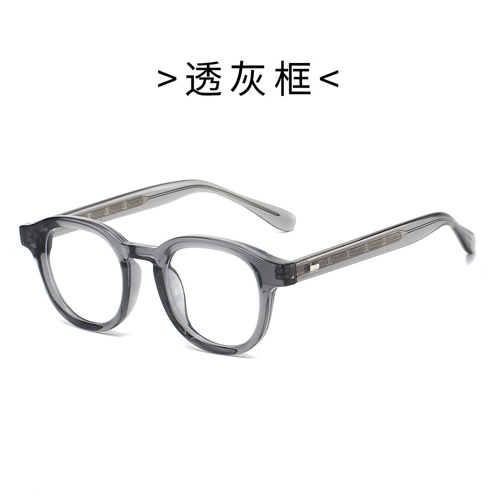 New 25TR90 frame pin anti-blue light flat glasses for men and women, fashionable, retro, cute, street style, outdoor eyewear