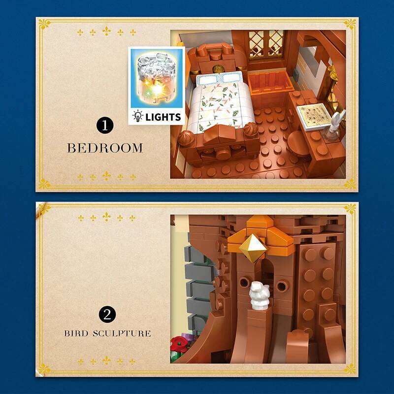 2566PCS Tree House Building Blocks Medieval European City Street View Series MOC Model Bricks Toys For Children's Birthday Gifts Z260305