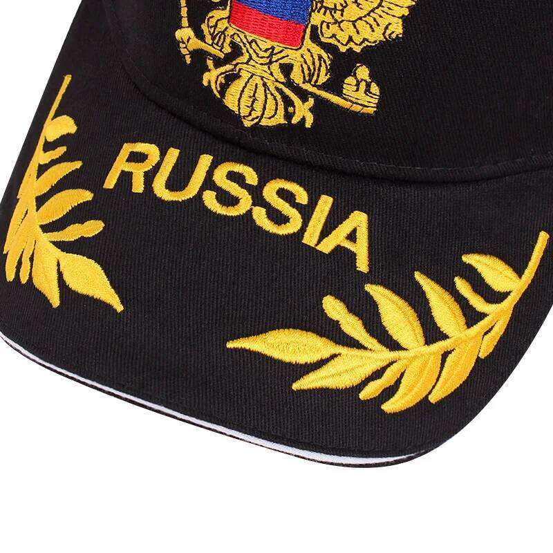 Russia Baseball Cap Cotton Russian National Emblem Embroidery Snapback Caps For Men Women Unisex Adjustable Outdoor Visor Hat Y260304