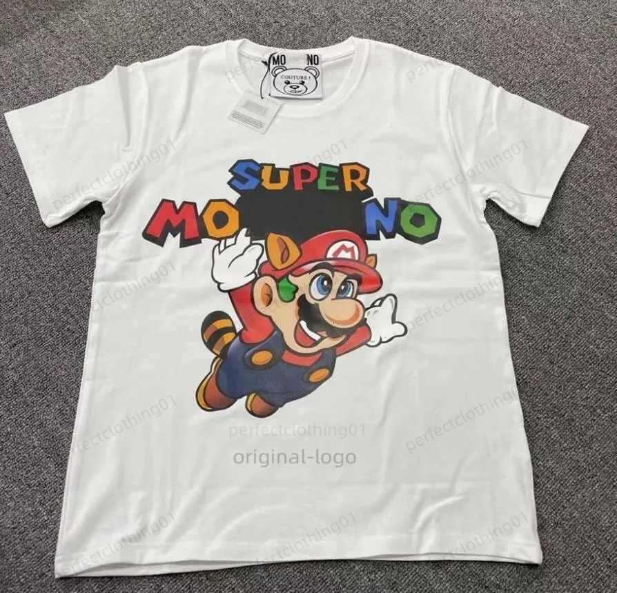 Moschinno 2026 Tshirt Men's Designer Tees Short Sleeves Luxury Clothes Summer Leisure Undershirt Breathable Printed Coats High-Quality 82c