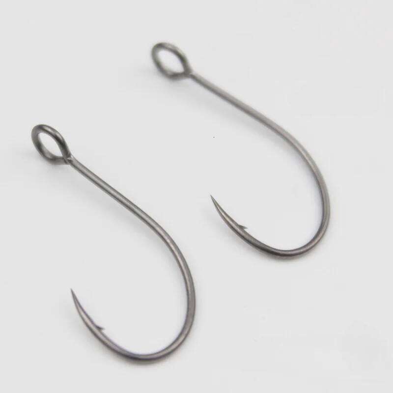 50pcs Hook Big Eyed Circle Hooks Barbed Fishhook Pesca Lure Sea Fishing High Quality Goods S260305