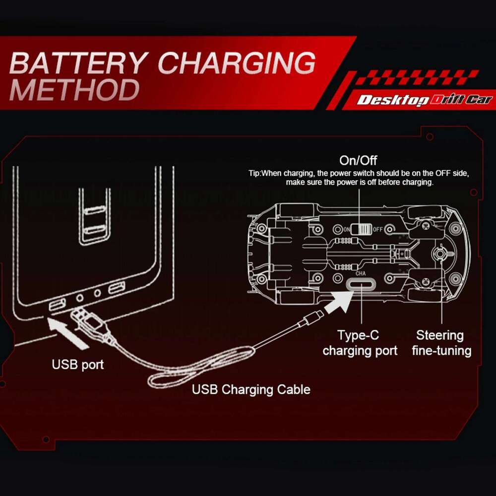 2.4GHz 4WD Remote Control Drift Car - Mini Model with LED Lights & Full Proportional Control, Racing Sport Toy for Kids C260305