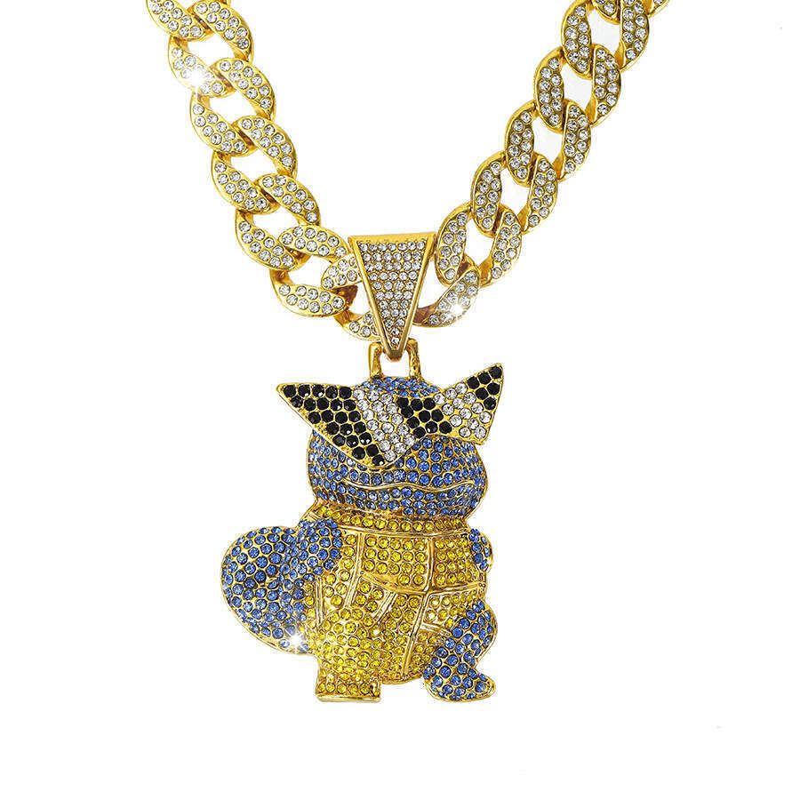 Hot-selling Hip-hop High-quality Design Sense Alloy Full Diamond Cartoon Character Three-dimensional Pendant Free Shipping Nationwide