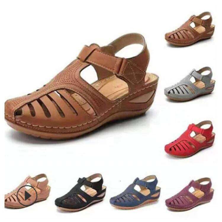 New Women's Sandals Premium Orthopedic Bunion Corrector Flats Casual Soft Sole Beach Wedge Vulcanized Shoes