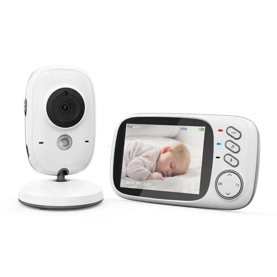 VB603 Baby Monitor 2.4G Wireless with 3.2 Inches LCD 2 Way Audio Talk Night Vision Surveillance Security Camera Babysitter 26W0306