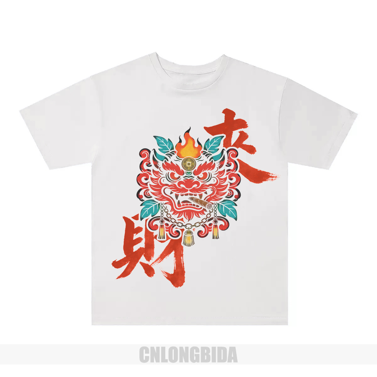 Men's T-Shirts Chinese style Summer Painted Cotton Crewneck Shirt Classic Streetwear Loose Short Sleeve High Quality Fashion Top Casual Vintage R