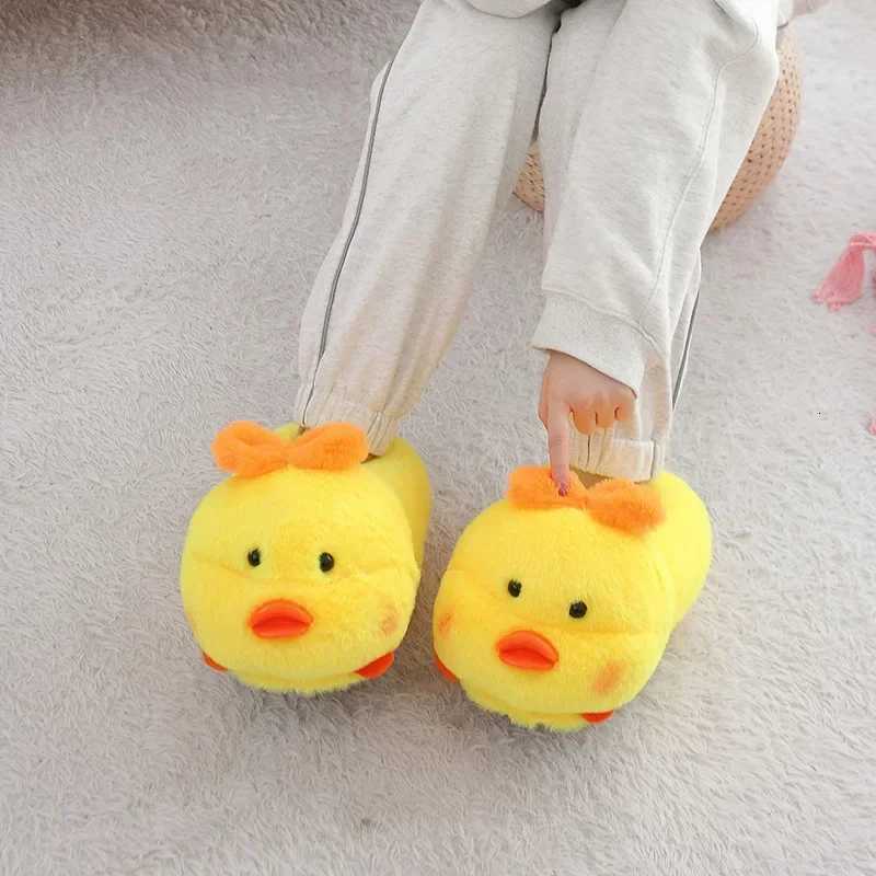 Cartoon Couples Home Slippers Men Women Winter Indoor Warmth Piglet Cotton Shoes Plush Floor Anti Slip Slippers Soft Bottom2024 S260305