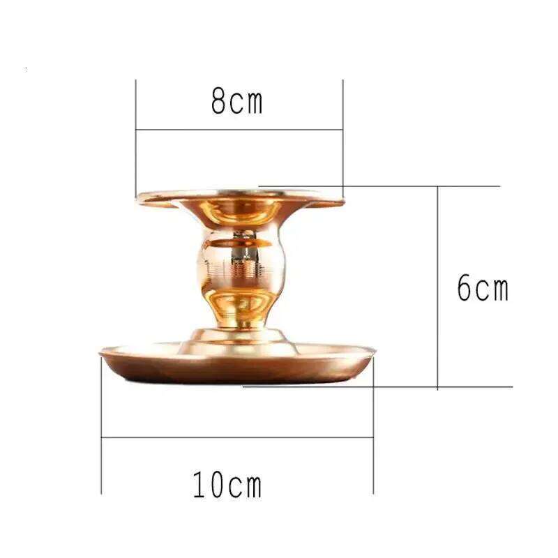 PEANDIM Votive Gold Candle Holder Exquisite Home Table Decoration Candlestick 2pcs/lot XJ260305
