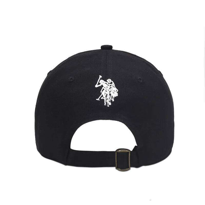 U.S. Polo Assn. 100% Cotton Color LOGO Couple Baseball Cap New Breathable Adjustable Size Fashion Men's and Women's Sun Hat Y260304