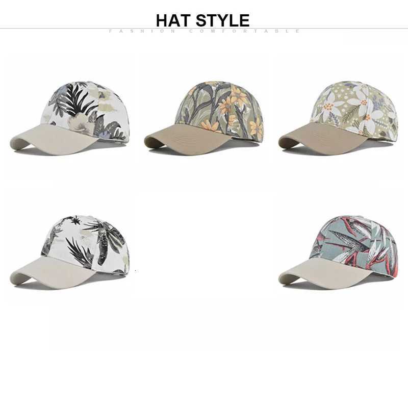 Spring And Autumn Mens And Womens Personalized Beach Graffiti Printed Baseball Cap Silk Screen Duck Tongue Hat Sunshade Hat S260306