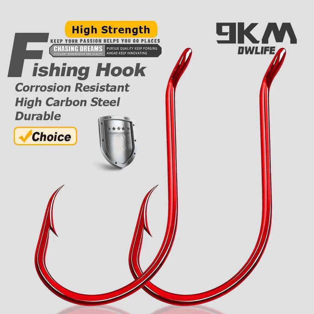 9KM Red Octopus Extra Strong Versatile Fishing Live Bait Hook for Saltwater S260305