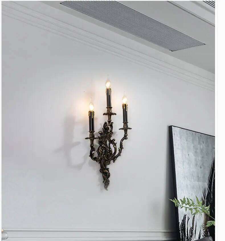 Hot Selling Classical Golden Brass Indoor Sconce Lighting Copper Wall light Decoration Lamp AC 100% Guaranteed XJ260305