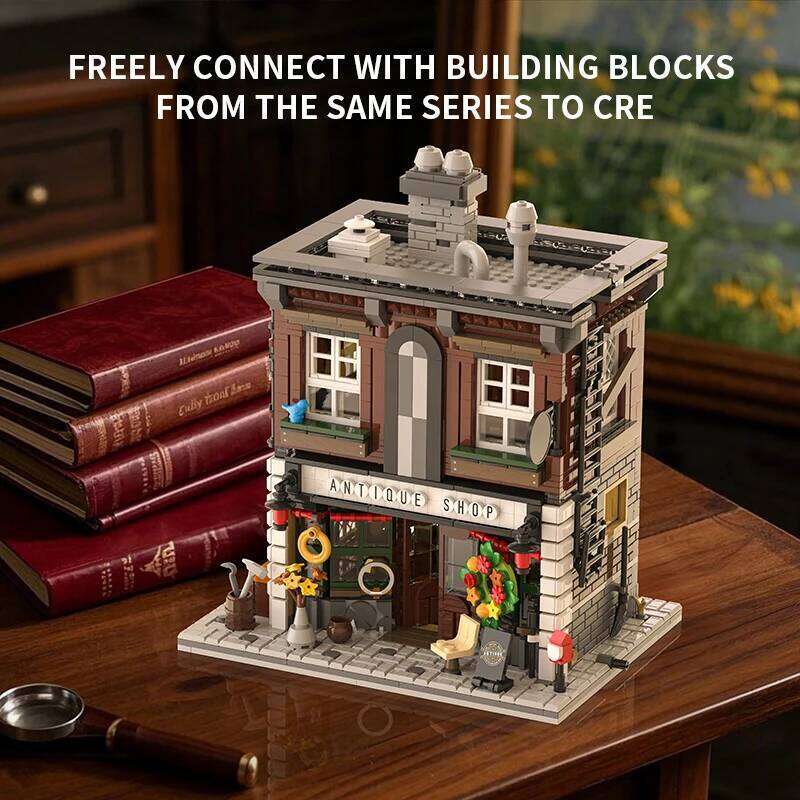 Antique Shop Building Blocks Medieval Streetview Modular Castle Moc Model Bricks Desktop Decoration Kids DIY Toys Holiday Gifts Z260305