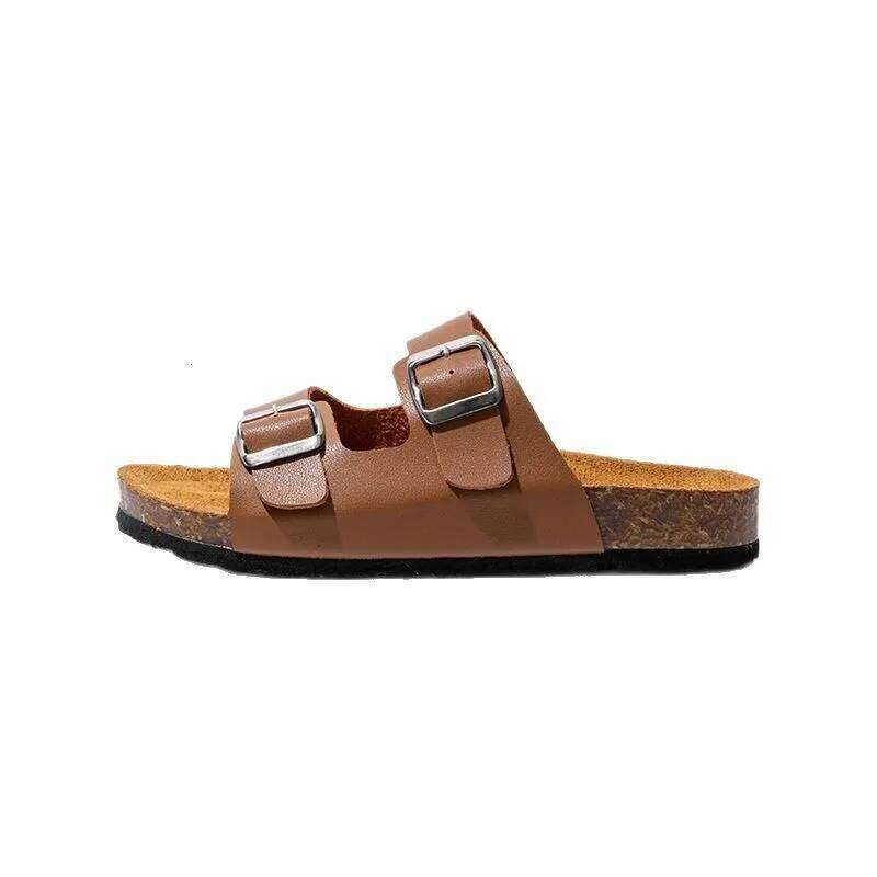 2025 Classic Cork Clogs Slippers Women Soft Footbed Suede Sandals With Arch Support Trendy Beach Slides Home Men Mules