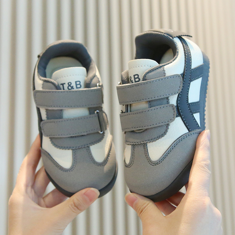 Free Shipping Fashion Sport Shoes For Children PU Leather Ergonomics Kids Sneakers Soft-soled Children's Sneakers Boy's Girl's Tennis S