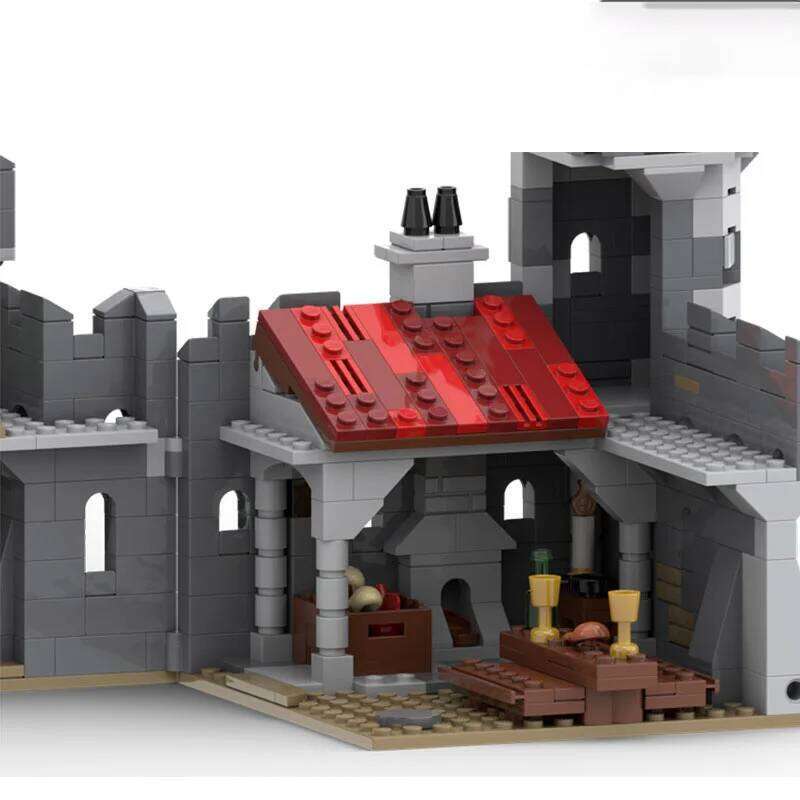 MOC-92563 Medieval Architecture Castle Small Particle Assembly Building Blocks Puzzle Toy Model Gift Set Ornament Z260306