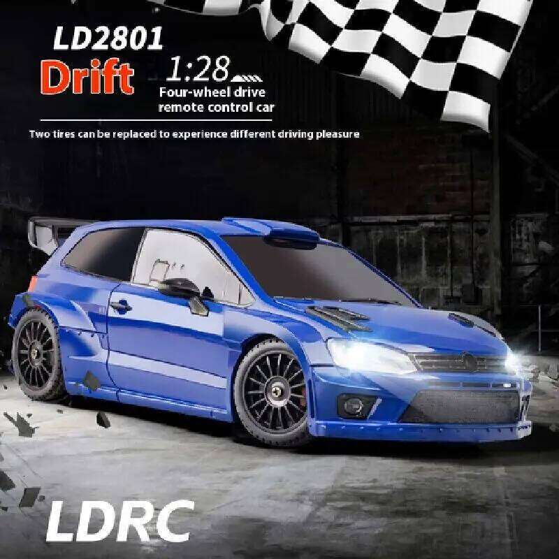 LD2801 RC Drift car 1:28 Race 2.4g Radio Control 4WD High-Speed Motor Vehicle Model Cars Toy for Christmas Gifts C260305