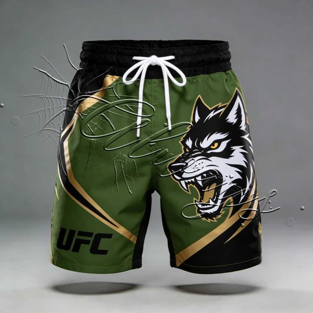 2026 Design Authentic Fighting Night Boxing Shorts MMA Enthusiasts Personalized Training Quick Drying Breathable Shorts X260306