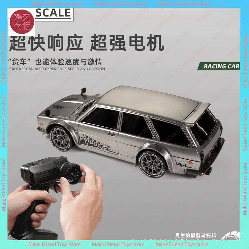 1:24 Scale 2.4ghz Remote Control Racing Toy With Led Lights Proportional Steering & Throttle 4wd Drift Rc Car C260305