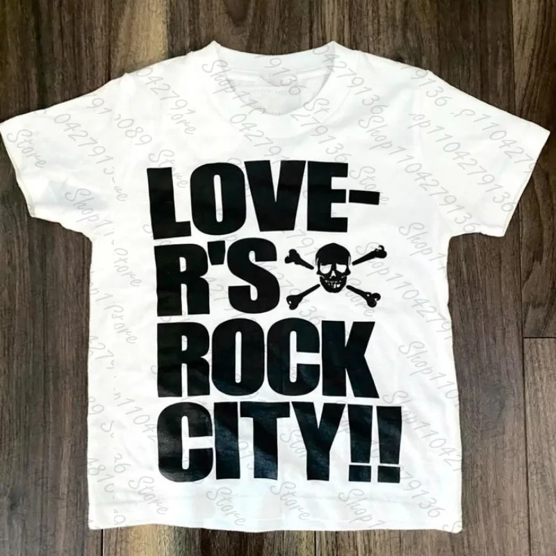 Y2k Style Goth Letter Print Vintage Street Women Grunge T-shirt Clothes Aesthetic 2000s Tops Cute Emo Girl Crop Slim Tee 260304