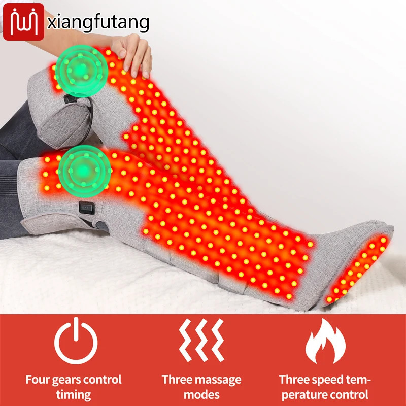 Red Light Therapy Heating Leg Foot Wrap Electric Heating Knee Brace - Relieve Cold Leg Arthritis Pain with 3-Zone Heat Warm 260304