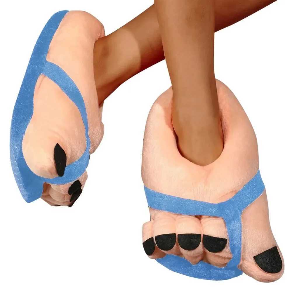 Winter Cotton Slippers for Couples Warm Soft Home Slides Funny Creative Design Comfortable Indoor Shoes for Men and Women S260305