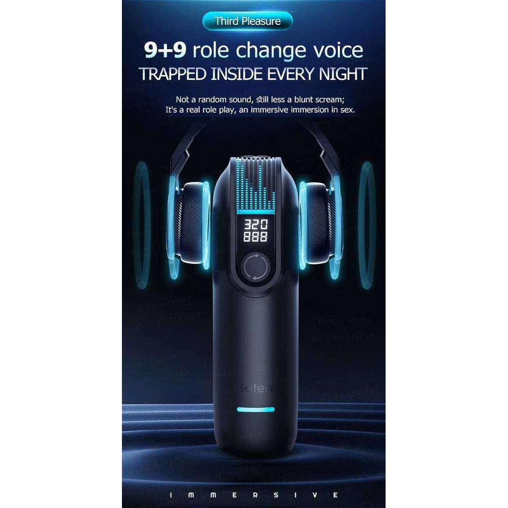 Leten Automatic Telescopic Powerful Sucking Male Masturbator Cup Voice Blowjob Vaginal Machine Adults Sex Toys for Men W260305