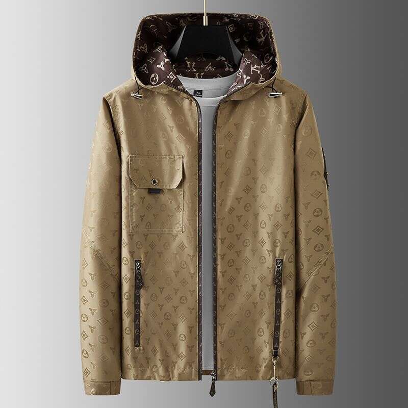 2026 Autumn New Lightweight High-End Hooded Jacket Casual Trendy Brand Top Men's Clothing