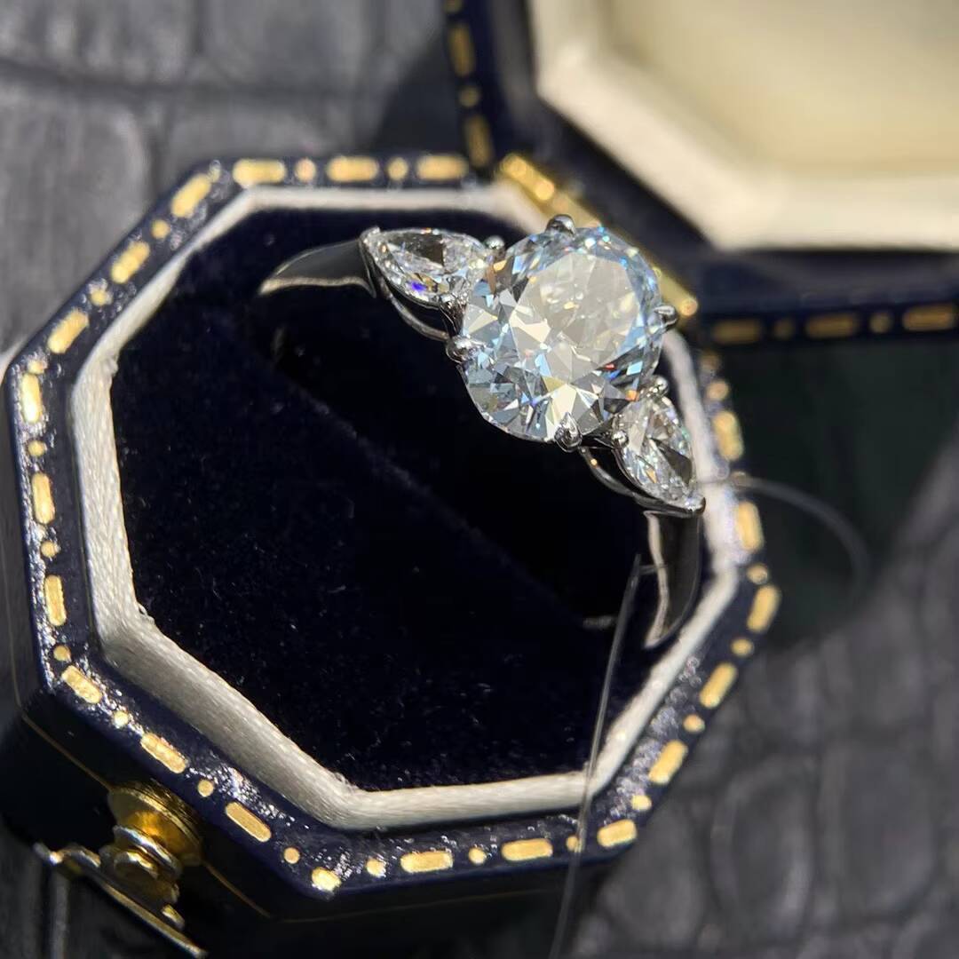 Custom Real Diamond Jewelry 14K/18K Ring Setting Main Stone Bezel Setting 10ct-50ct Womens Engagement and Wedding Ring