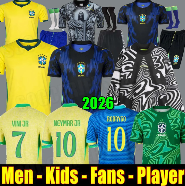 2025 2026 ENDRICK CASEMIRO BrAZiLs soccer jerseys 24 25 26 Camiseta RICHARLISON VINI JR RODRYGO RAPHINHA maillots football shirt men women kids88