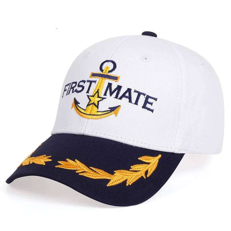 Men Women Baseball Caps Embroidered Captain & First Mate Hats Boating Marine Sailor Perfect Nautical Gift Presents Party Fun Hat Y260304