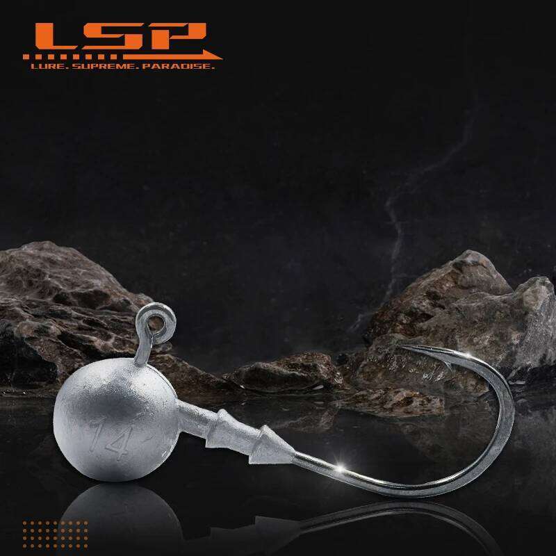 LSP 20pcs hook 3.5g 5g 7g 10g 14g Round Ball Jig Head Hook Weedless Fishhook Carbon Steel Fishing Accessories S260305