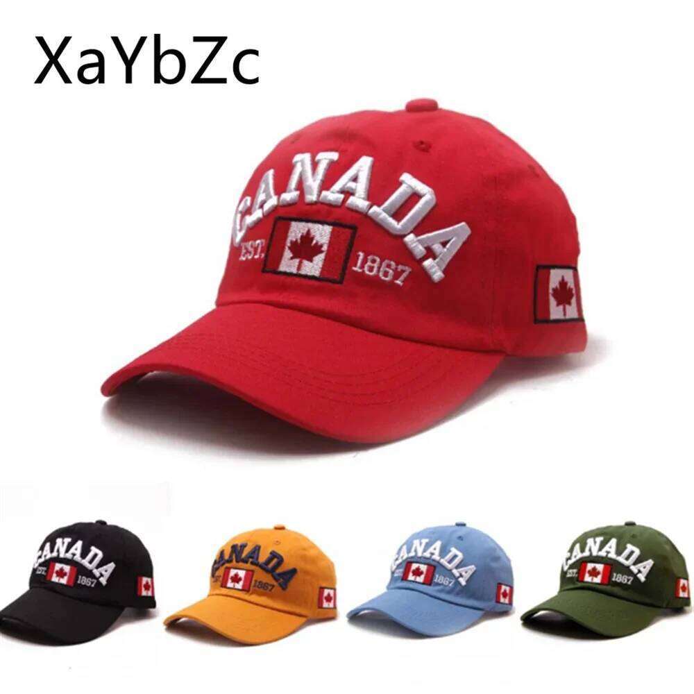 New Baseball Cap Unisex Canadian Spring Summer Wild Sun Visor Popular Adult Letter Hat Y260304